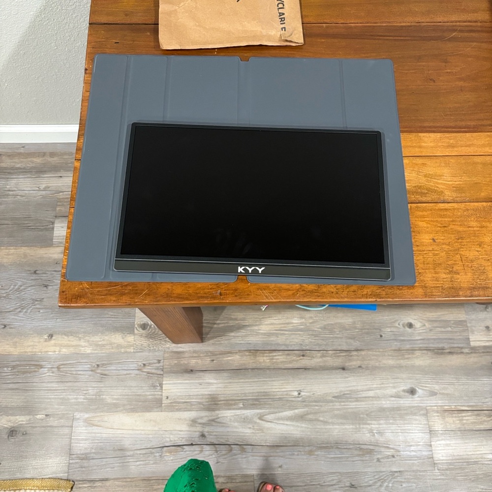 KYY Portable Monitor with Gray Cover
